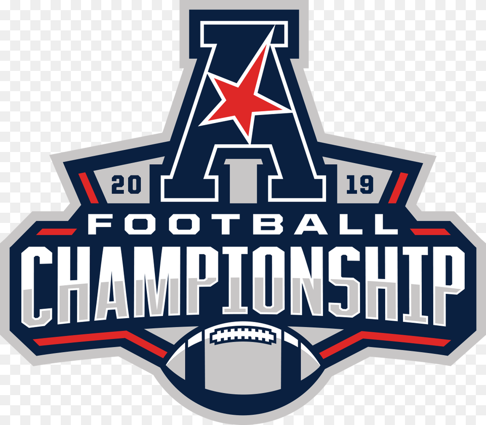 Aac Championship Game 2019 Football, Logo, Emblem, Symbol, Scoreboard Png