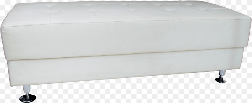 Aaden White Leather Bench, Furniture, Couch, Ottoman Free Png
