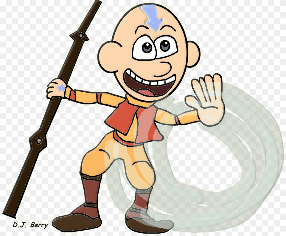 Aang Clipart Fictional Character, Baby, Person, Cleaning, Face Free Png Download