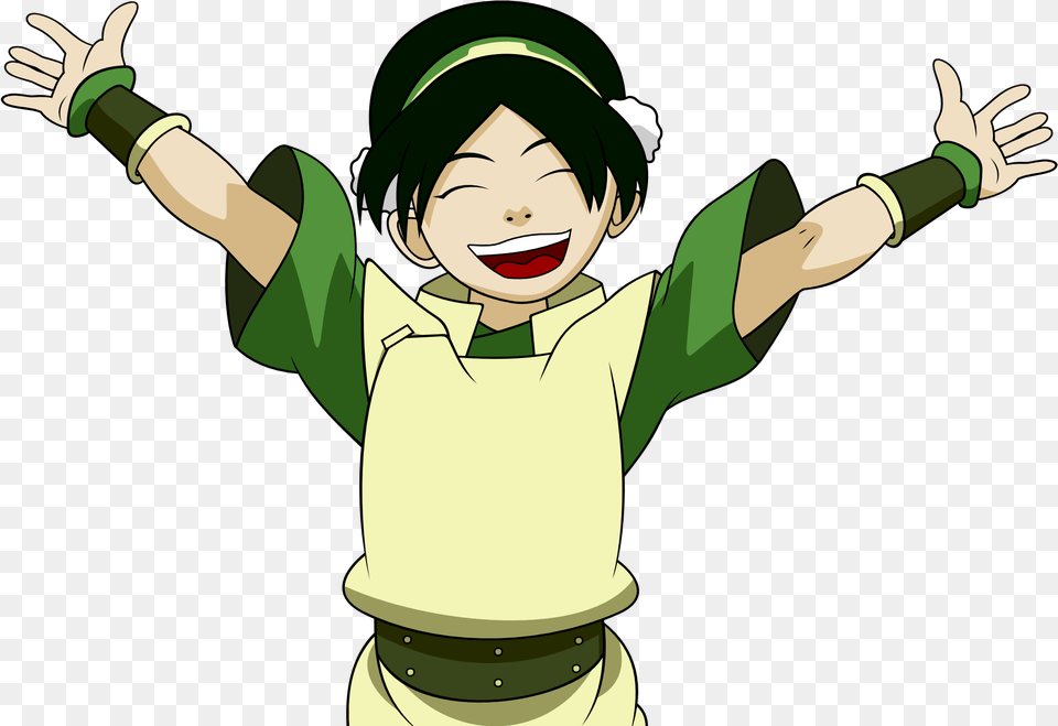 Aang Clipart Vector Toph, Baby, Person, Green, Face Free Png