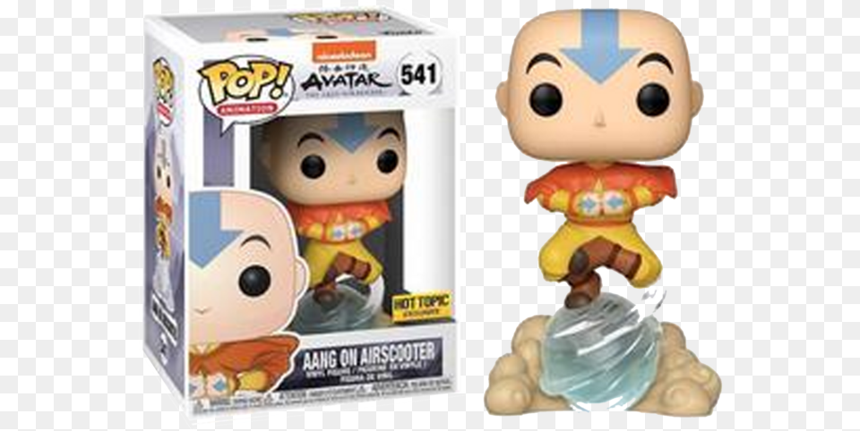 Aang On Airscooter Funko Pop Avatar Funko Pop Avatar Aang On Airscooter Hot Topic, Baby, Person, Plush, Toy Free Png Download