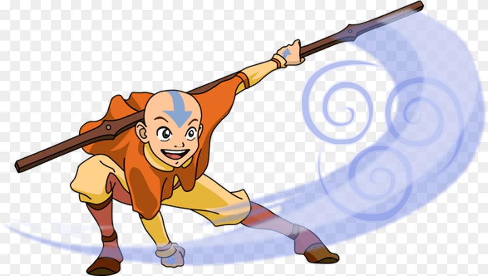 Aang Smiling Avatar Aang White Background, Person, Face, Head Free Transparent Png