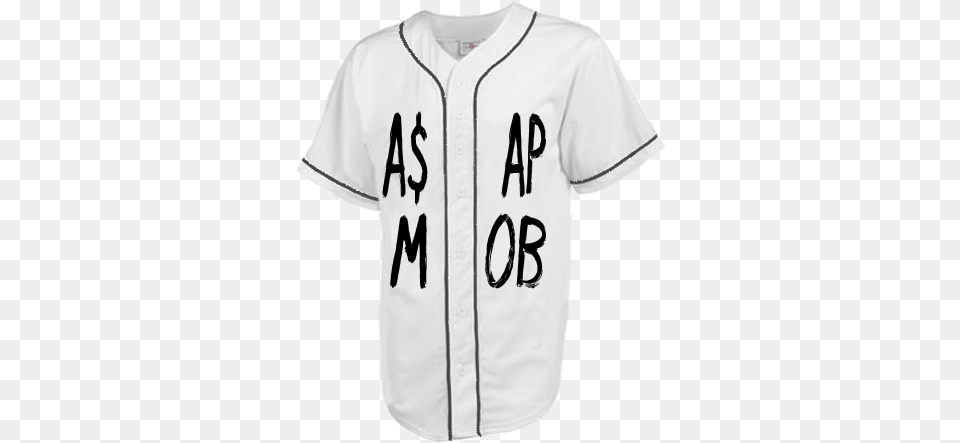 Aap Mob Asap Rob A Ap M Ob 00 Adult Full Button Baseball Jersey Tonga Baseball Jersey, Clothing, People, Person, Shirt Png