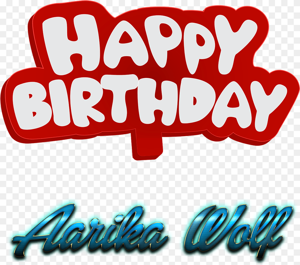 Aarika Wolf 3d Letter Name Happy Birthday Isaac, Text, Dynamite, Weapon Png Image
