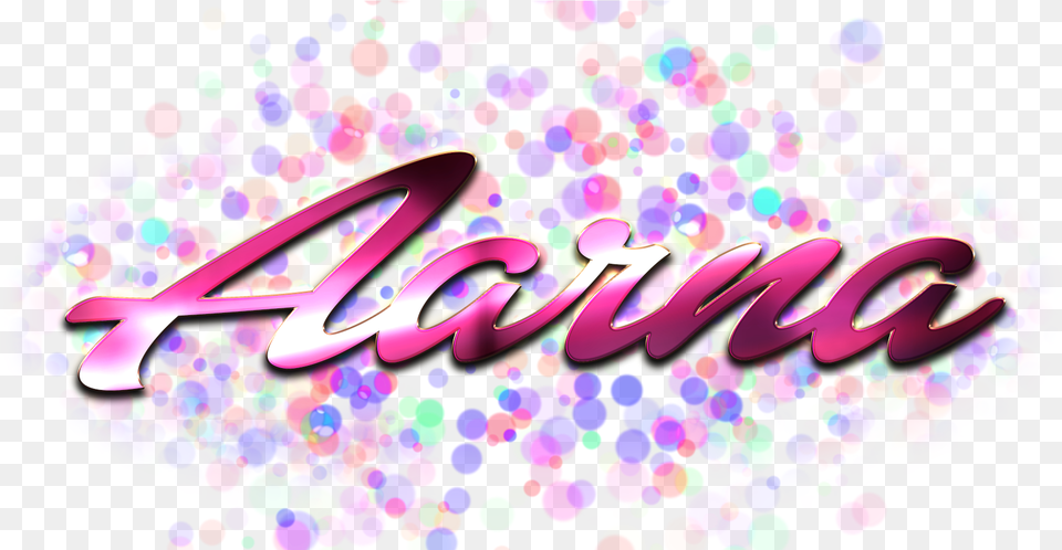 Aarna Name Logo Bokeh Olive Name, Art, Graphics, Purple, Paper Png Image