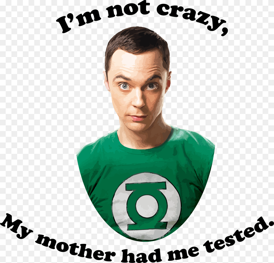 Aaron Larson Designs Sheldon Cooper Attore, T-shirt, Clothing, Person, Man Free Png