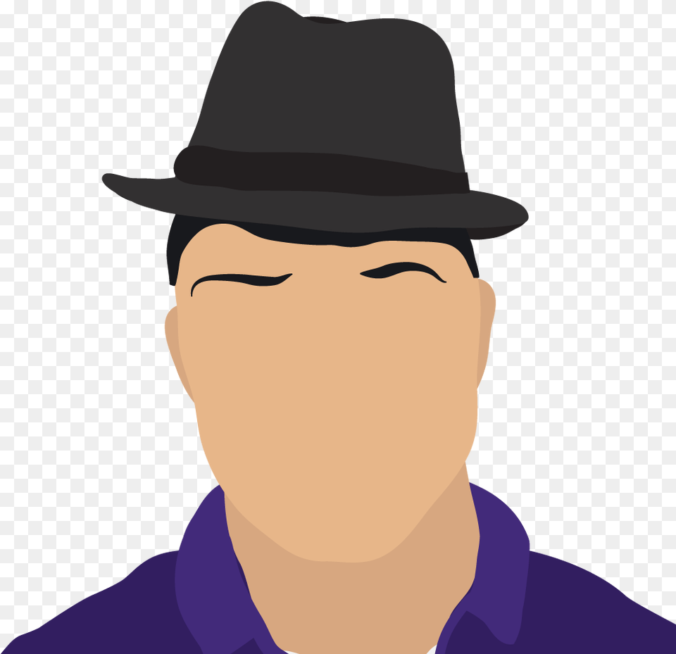Aaron N Brock Fedora, Sun Hat, Clothing, Hat, Person Free Transparent Png