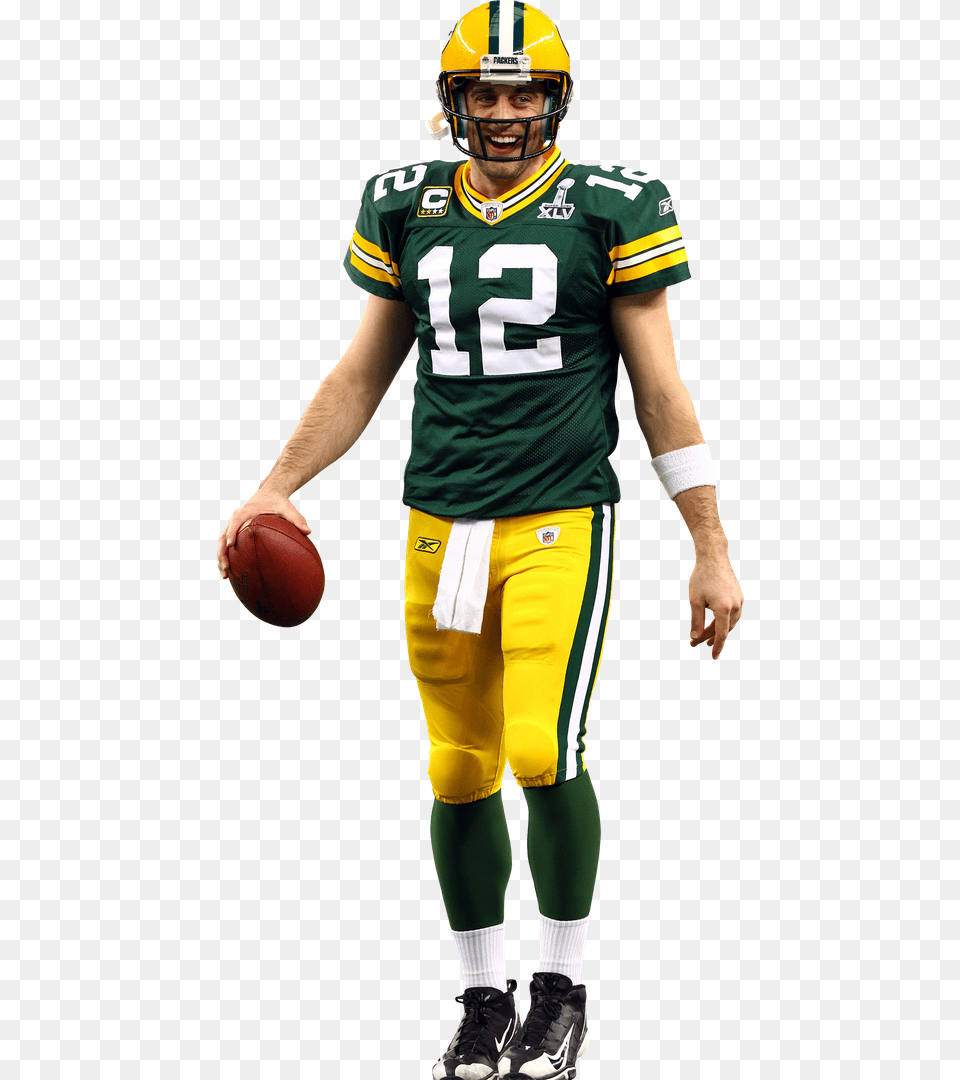 Aaron Rodgers Aaron Rodgers Background Clear, Helmet, Playing American Football, Person, Man Free Transparent Png