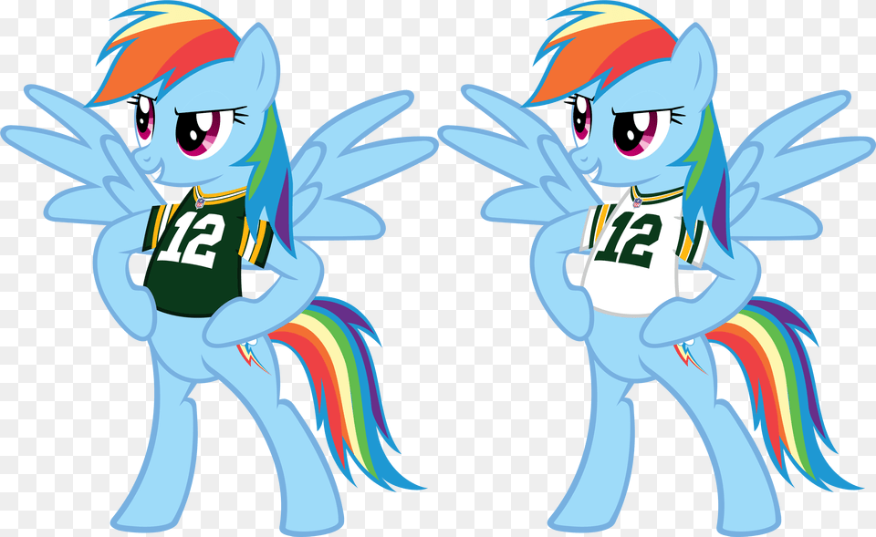 Aaron Rodgers American Football Artist Rainbow Dash Green Bay Packers, Book, Comics, Publication, Baby Free Png Download