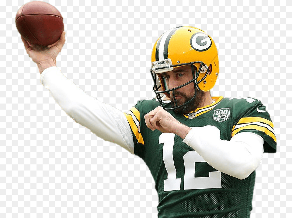 Aaron Rodgers Pic Aaron Rodgers, Helmet, Throwing, Person, American Football Free Png Download