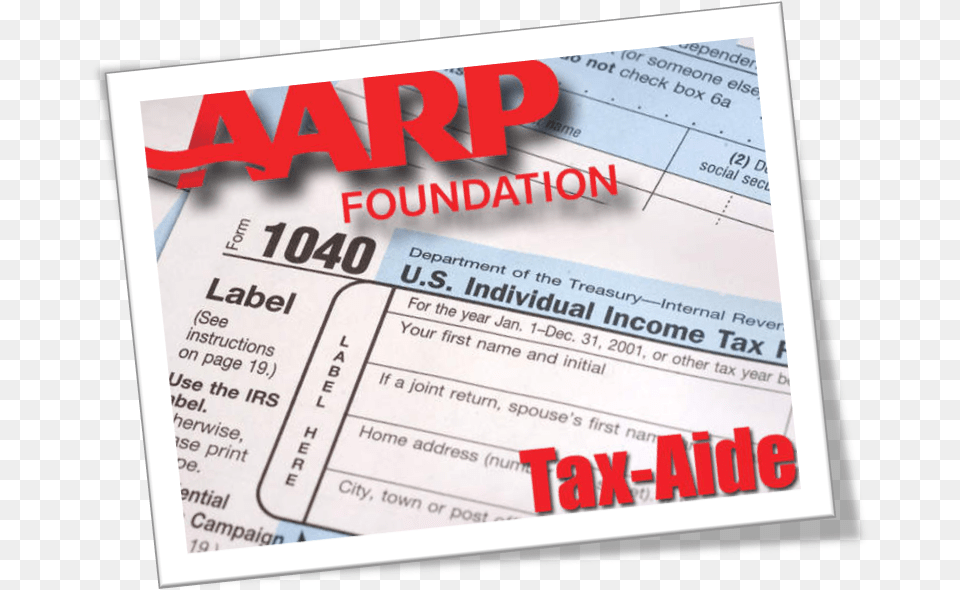Aarp Tax Aide Aarp Tax Preparation, Text, Paper, Clapperboard Png Image