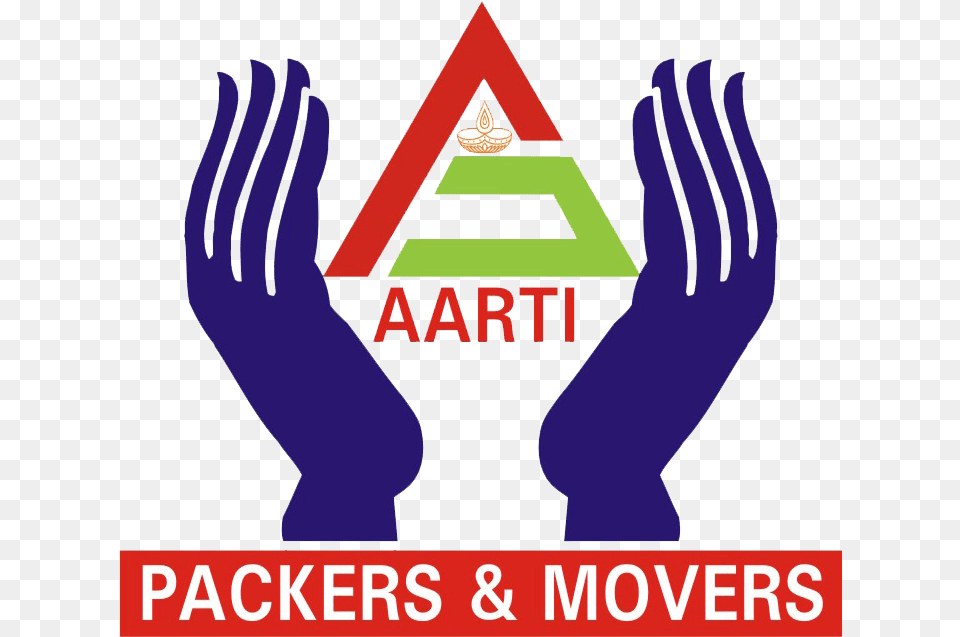 Aarti Packers Movers Logo, Clothing, Glove, Triangle, Person Free Png