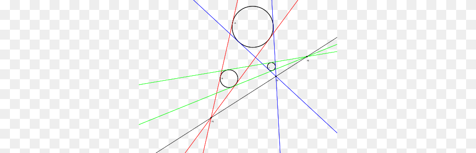 Aatish Bhatia On Twitter Monges Theorem Take Any Three Circles, Laser, Light Free Transparent Png