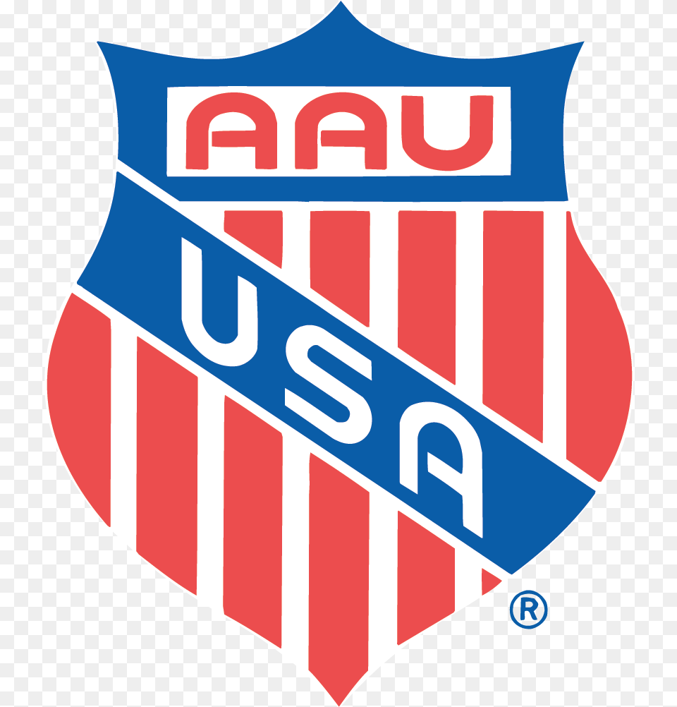 Aau Track And Field Logo, Badge, Symbol, Armor, Flag Png