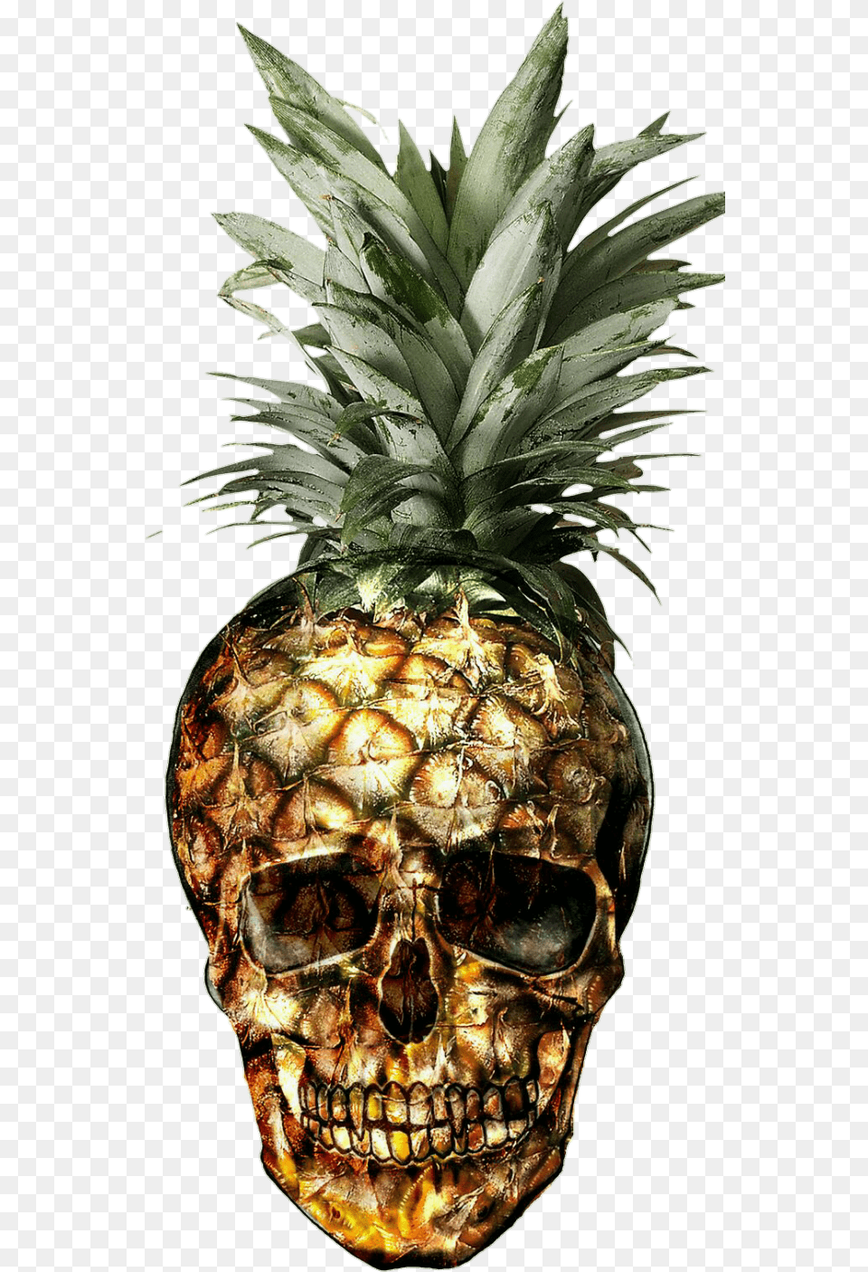 Abacaxi Caveira Skull Pineapple, Food, Fruit, Plant, Produce Free Png