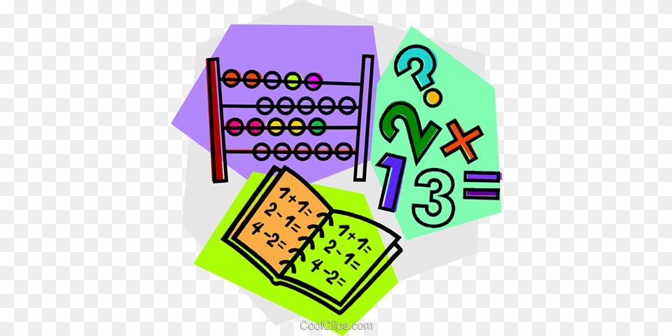 Abacus With Work Book Royalty Vector Clip Art Illustration, Text, Symbol, Number, Dynamite Free Png