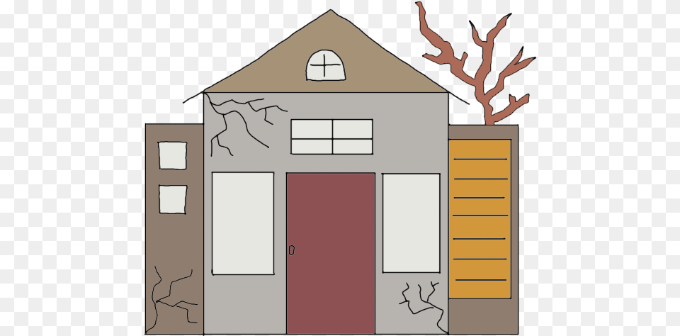 Abandoned Home, Garage, Indoors, Outdoors, Architecture Free Transparent Png