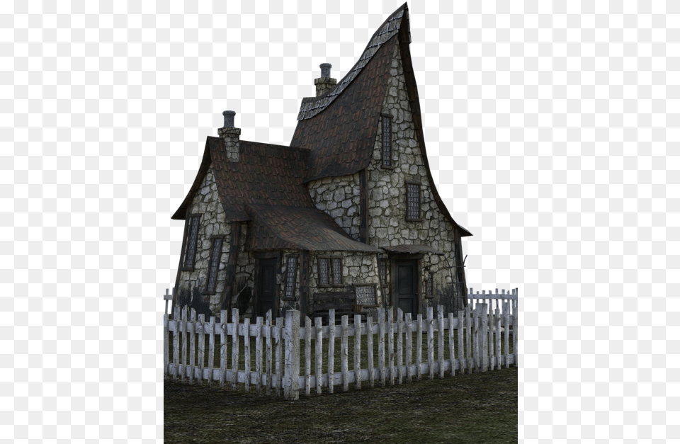 Abandoned House With Transparent Background Abandoned House Transparent Background, Architecture, Housing, Fence, Cottage Free Png Download
