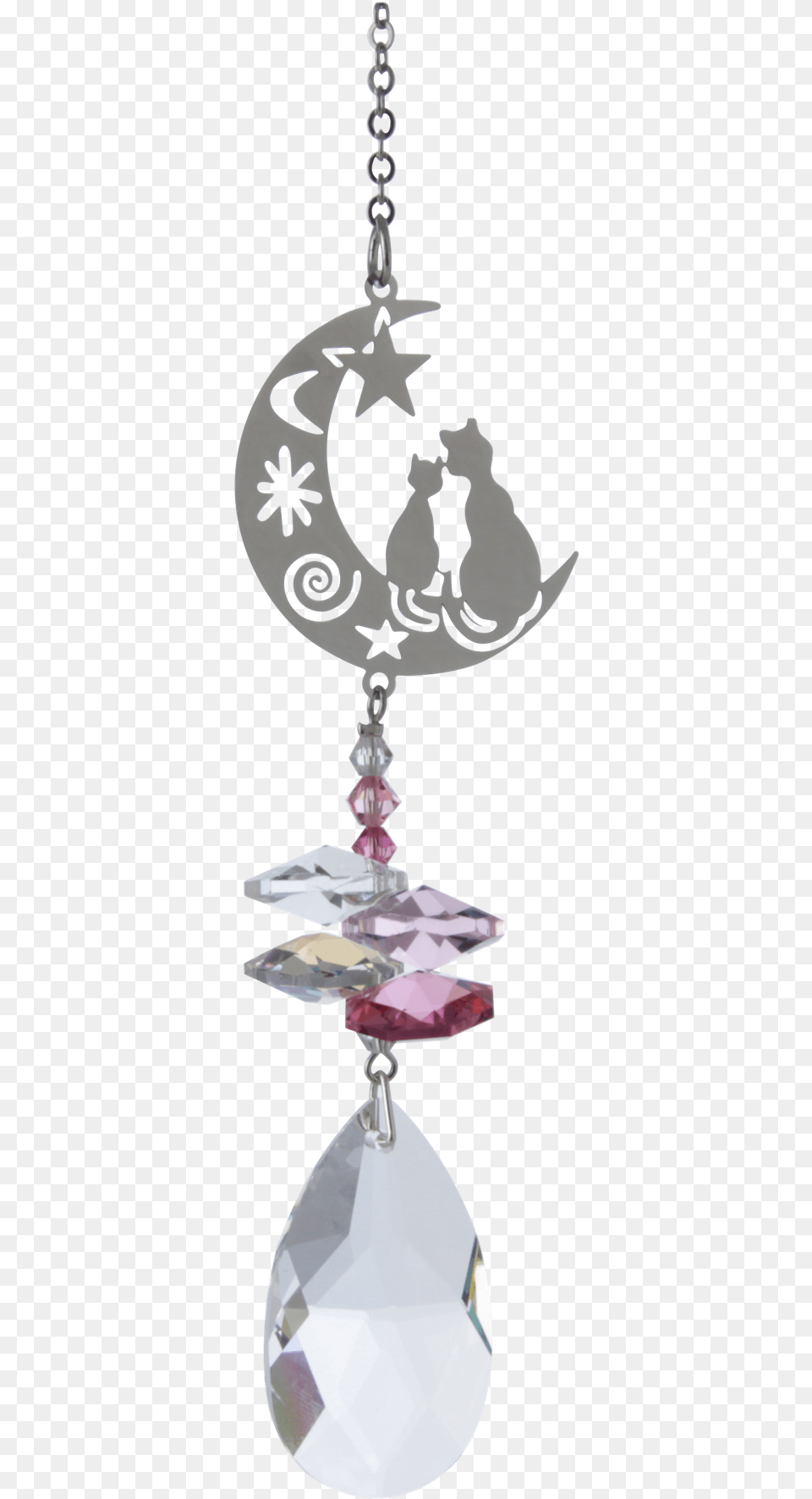 Abbfacfd Fbc2 40de A79a A885a5b499f9 Swarovski Crystal Fantasy Suncatcher Two Cats, Accessories, Earring, Jewelry Free Transparent Png