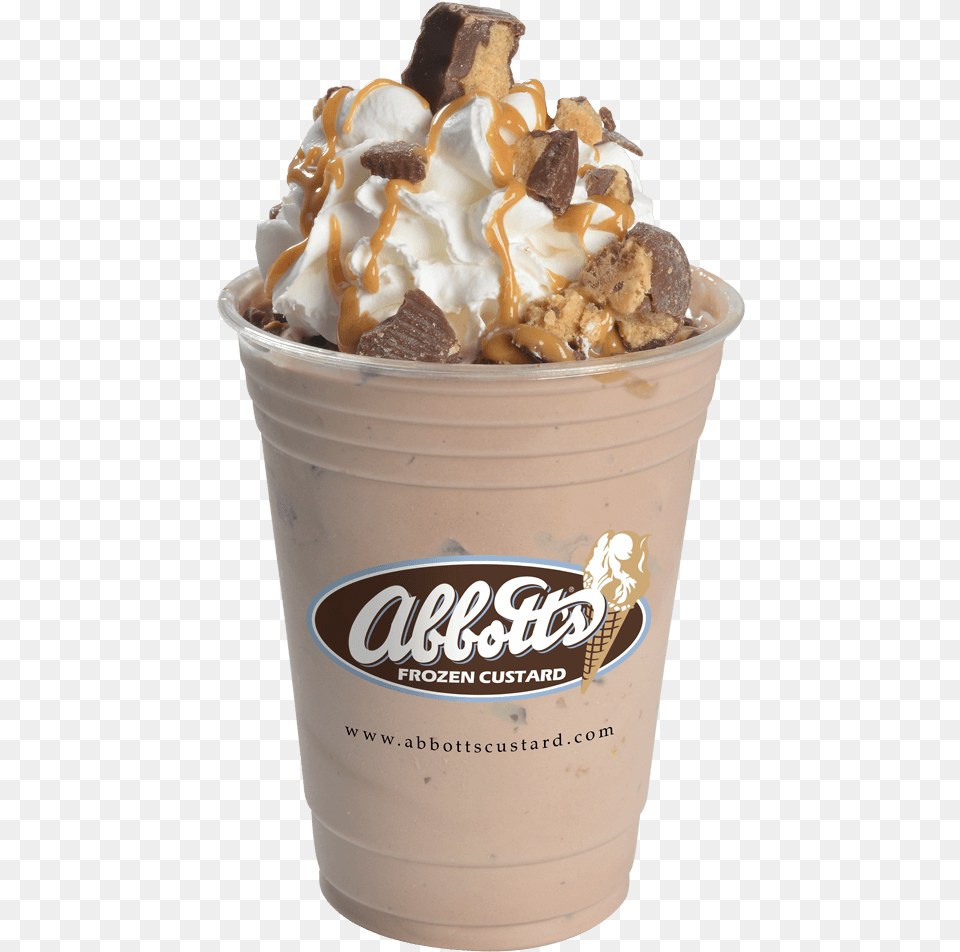 Abbotts Peanut Butter Shake Abbotts Frozen Custard, Cream, Dessert, Food, Ice Cream Png