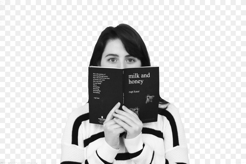Abby Thompson Showcases Her Book Milk And Honey Student, Person, Face, Reading, Head Free Png Download