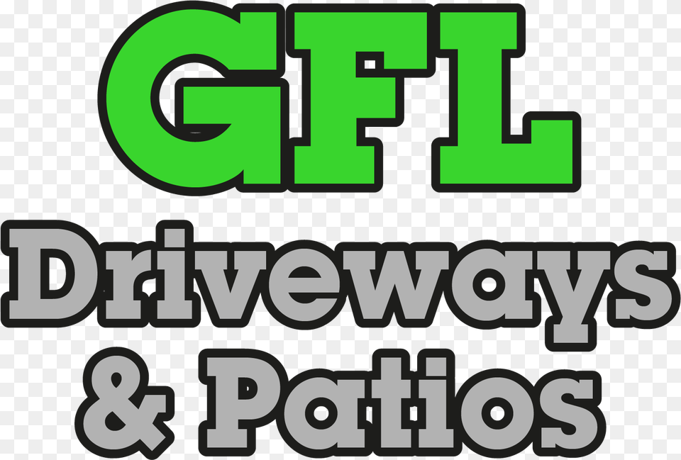 Abc Blocks Gfl Driveways Patios Logo Vippng Vertical, Green, Text, Scoreboard Png Image