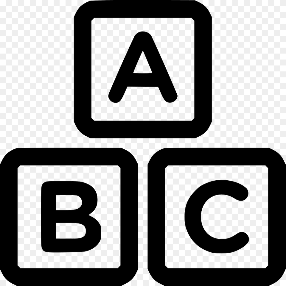 Abc Blocks Icon Download, Symbol, Number, Text, Sign Free Png