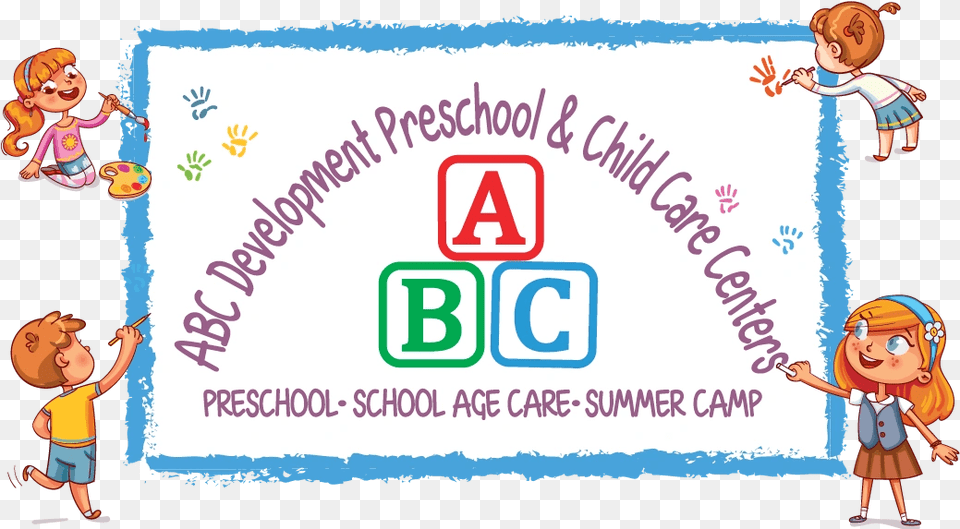 Abc Development Preschool Preschool Child Care Center Cartoon, Person, Baby, Face, Head Png Image