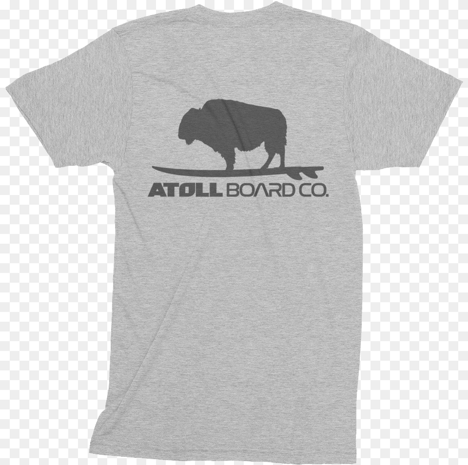 Abc Die Cut Lt Black Mockup Back Flat Athletic Grey, Clothing, T-shirt, Shirt, Animal Png Image