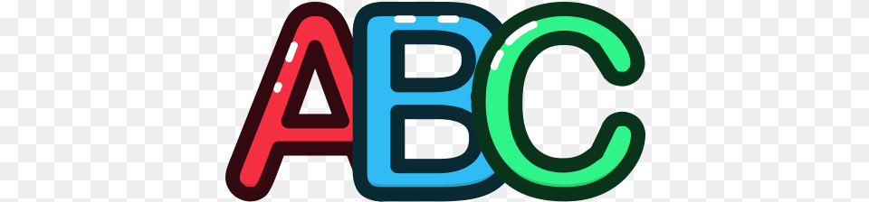 Abc Letters Transparent Clipart Abc Letters Logo, Light, Neon Free Png Download