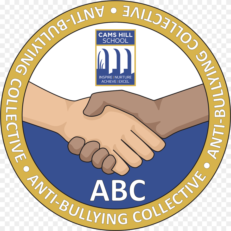 Abc Logo Cams Hill School State Comprehensive Secondary Handshake, Body Part, Hand, Person, Disk Free Transparent Png