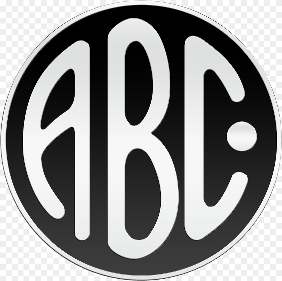 Abc Logo Motorcycle, Disk, Text, Symbol Free Png Download
