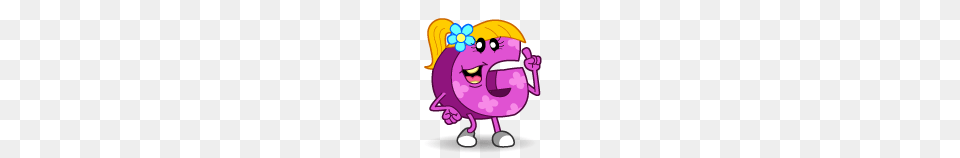 Abc Monster G, Purple, Cartoon, Baby, Person Png Image