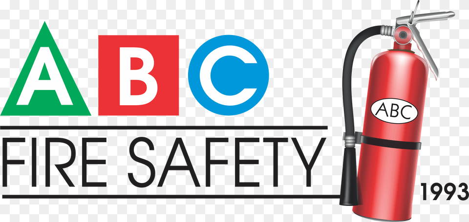 Abcfiresafetycamrose Open From Am To Pm Abc Fire Abc Fire Extinguisher Logo, Cylinder, Machine, Dynamite, Weapon Free Transparent Png