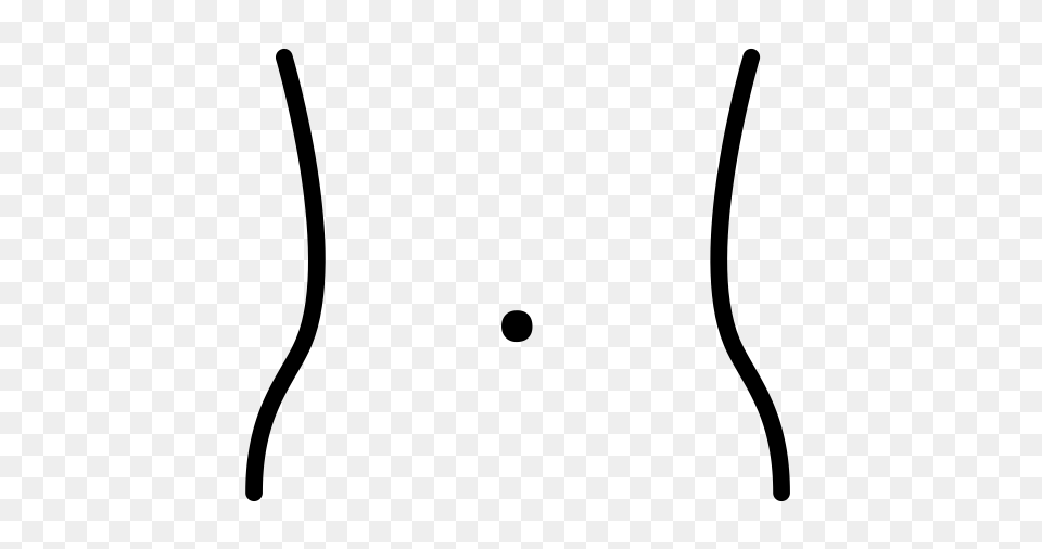 Abdomen Icon With And Vector Format For Unlimited, Gray Free Transparent Png