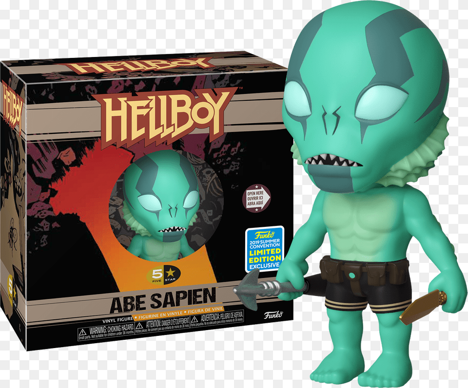 Abe Sapien 5 Star Funko 5 Star Hellboy, Alien, Toy, Baby, Person Free Png