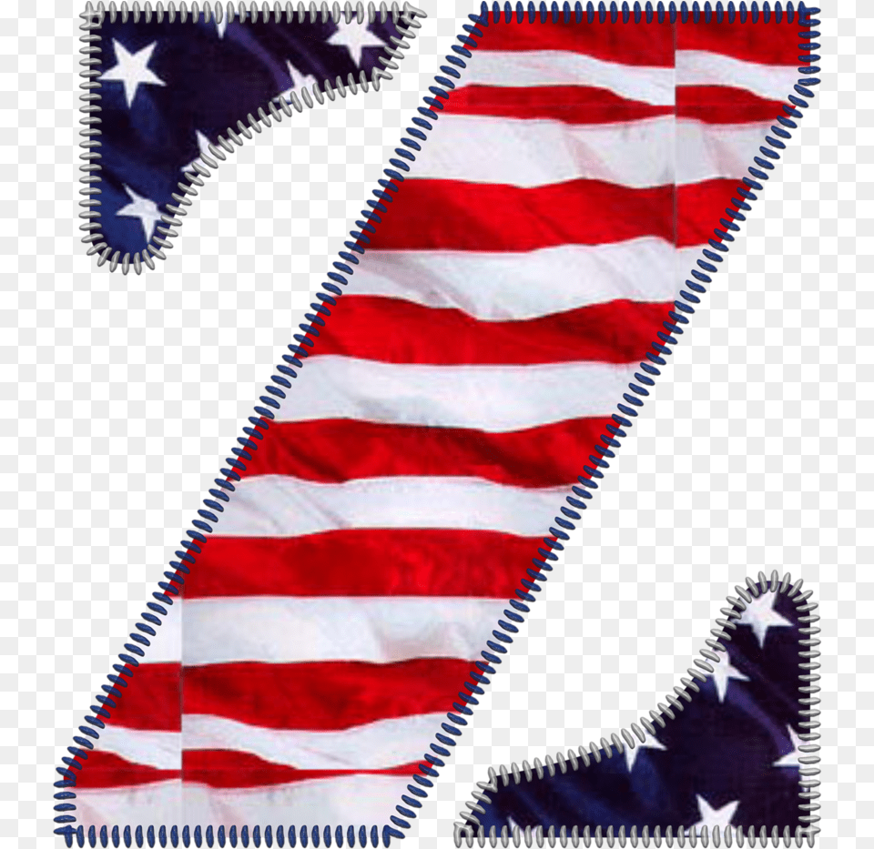 Abecedario Con Bandera De Tela Usa Flag, American Flag Png