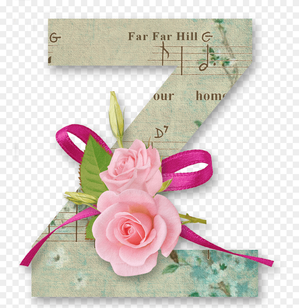 Abecedario Con Rosas En Fondo Musical, Flower, Plant, Rose, Flower Arrangement Png