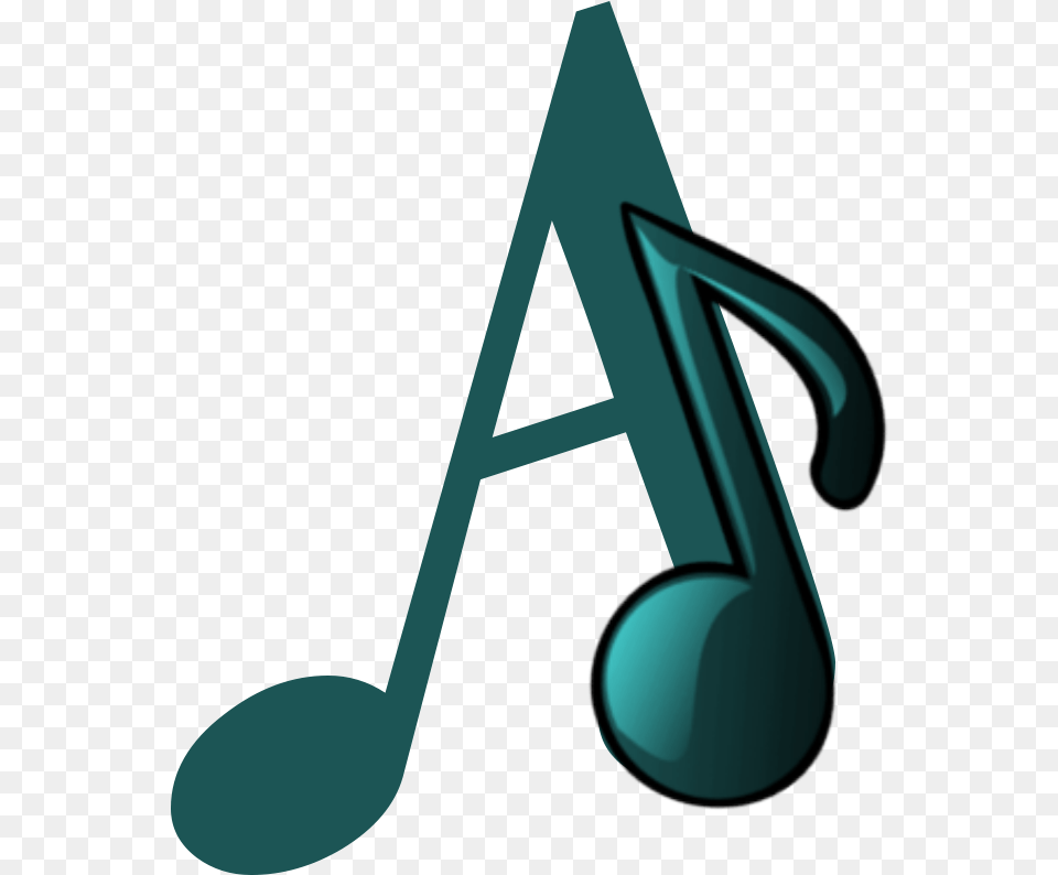 Abecedario Verde Con Notas De Msica Abecedario Con Notas Musicales, Cutlery, Spoon Free Png
