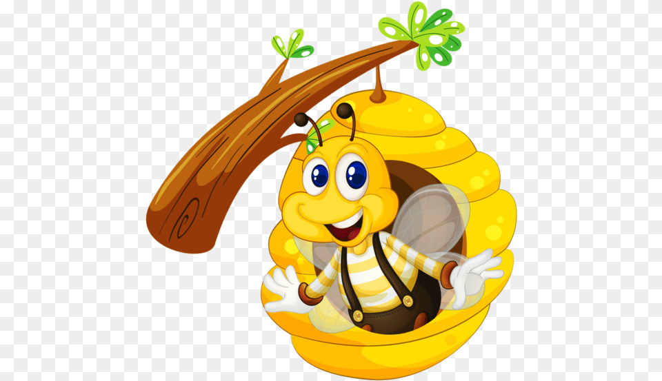 Abeilles Abeja Abelha Honey Bee Cartoon, Animal, Insect, Invertebrate, Wasp Png