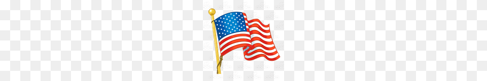 Abeka Clip Art American Flag Waving R, American Flag, Mace Club, Weapon Png Image