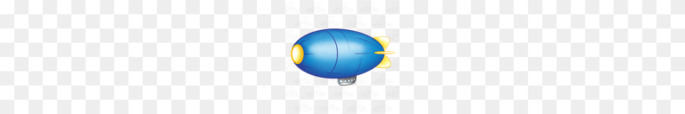 Abeka Clip Art Blue And Yellow Blimp, Aircraft, Transportation, Vehicle, Airship Png