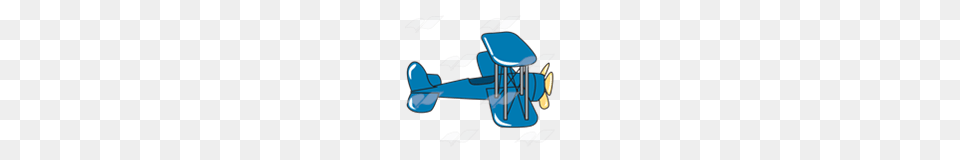 Abeka Clip Art Blue Biplane With Open Cockpit, Aircraft, Transportation, Vehicle, Airplane Free Transparent Png