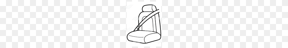 Abeka Clip Art Blue Car Seat With A Seat Belt, Accessories, Home Decor, Cushion, Device Free Transparent Png