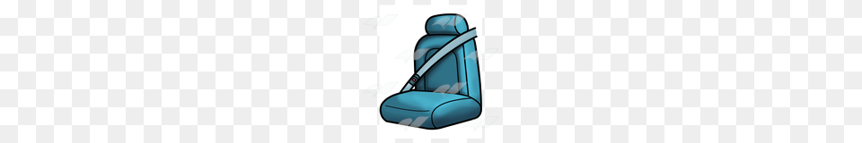 Abeka Clip Art Blue Car Seat With A Seat Belt, Accessories, Home Decor, Cushion, Seat Belt Free Png Download