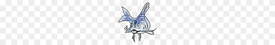 Abeka Clip Art Blue Catfish, Animal, Sea Life, Fish Free Png