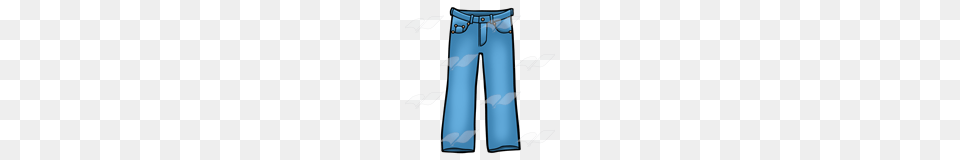 Abeka Clip Art Blue Jeans With Pockets, Clothing, Pants Png