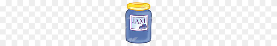 Abeka Clip Art Blueberry Jam Jar With Lid, Food, Ketchup Free Png