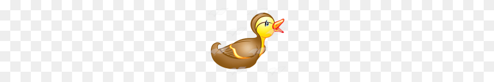 Abeka Clip Art Brown Duckling Facing Right, Animal, Bird, Duck, Anseriformes Free Png