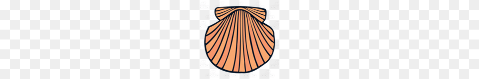 Abeka Clip Art Clamshell With Lines, Animal, Clam, Food, Invertebrate Free Png Download